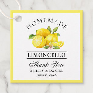 Etiquetas Para Recuerdos Acuarela Lemons Limoncello Gracias Plaza