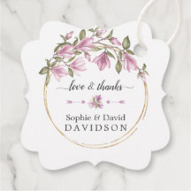 Acuarela Magnolia Flores Bloom Boda de Oro