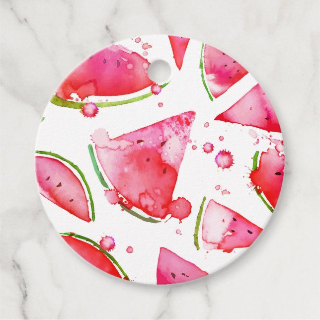 Etiquetas Para Recuerdos Acuarela Sandía 1 (Anverso)