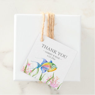 Etiquetas Para Recuerdos Acuarela Tropical Fish Gifts Favor Tags