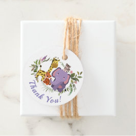 Etiquetas Para Recuerdos Adorable Jungle Safari Animals Baby Shower