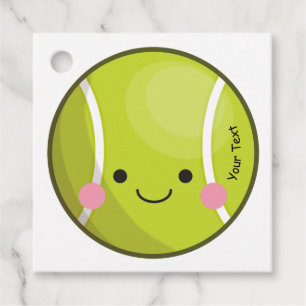 Etiquetas Para Recuerdos Adorable Kawaii Tennis Ball Personalizado Textos D