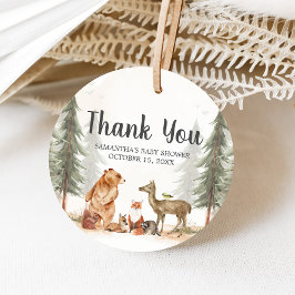 Etiquetas Para Recuerdos Adventure Awaits Woodland Baby Shower