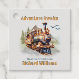 Etiquetas Para Recuerdos Adventure Retirement Vintage Train Mountains 