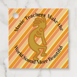 Etiquetas Para Recuerdos Agradecemos al profesor de música Kokopelli