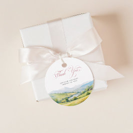 Etiquetas Para Recuerdos Agradecimiento a un Boda rural rústico