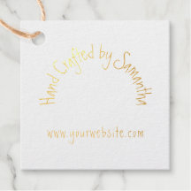 Agradecimiento al sitio web del logotipo "Hand Cra