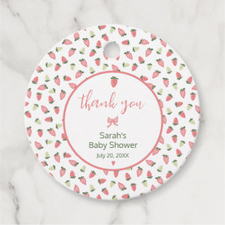Etiquetas Para Recuerdos Agradecimiento de Baby Shower Fresa Dulce de Fruta