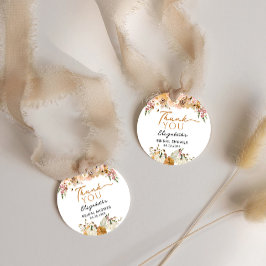 Etiquetas Para Recuerdos Agradecimiento de Despedida de Soltera con Calabaz