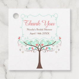 Etiquetas Para Recuerdos Agradecimiento de Despedida de Soltera con Flor de