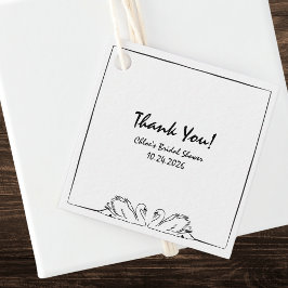 Etiquetas Para Recuerdos Agradecimiento de Despedida de Soltera de Cisne Es