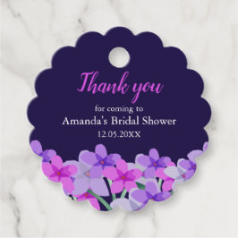 Etiquetas Para Recuerdos Agradecimiento de Despedida de Soltera Floral Rosa