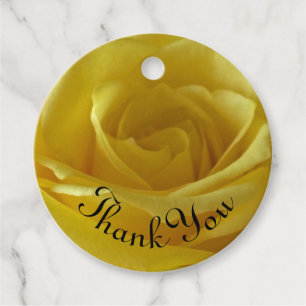 Etiquetas Para Recuerdos Agradecimiento de foto de rosa amarillo claro