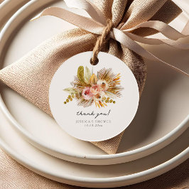 Etiquetas Para Recuerdos Agradecimiento Floral Tropical Vintage