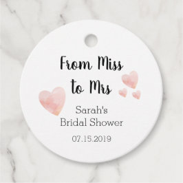 Etiquetas Para Recuerdos Agradecimiento Moderno de Despedida de Soltera en 