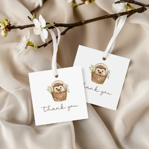 Etiquetas Para Recuerdos Agradecimiento para Baby Shower de Erizo Pequeño D