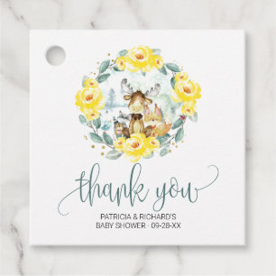 Etiquetas Para Recuerdos Agradecimiento para Baby Shower de Floristería de 