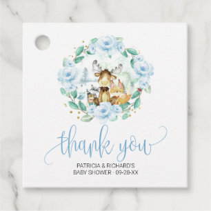 Etiquetas Para Recuerdos Agradecimiento para Baby Shower de Floristería de 