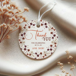 Etiquetas Para Recuerdos Agradecimiento para Baby Shower Floral Elegante