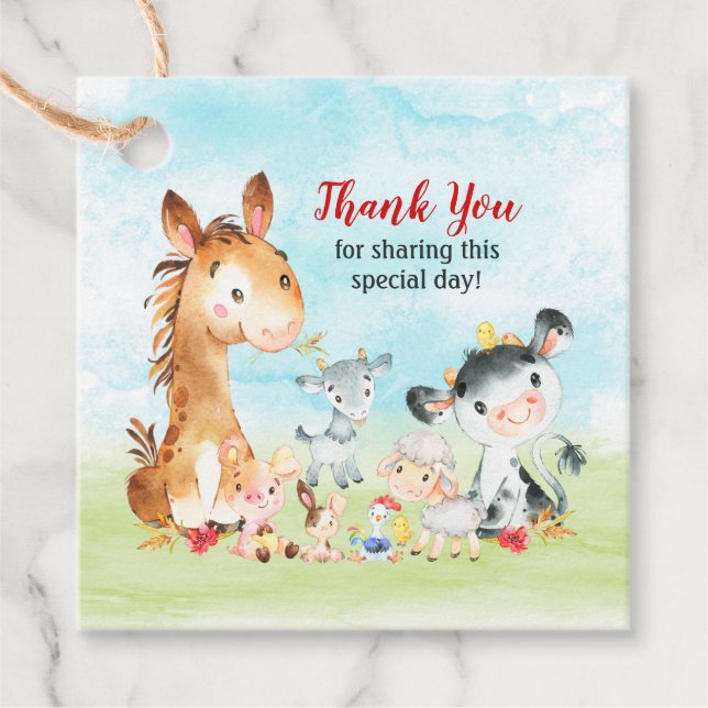 Etiquetas Para Recuerdos Agradecimientos de acuarela (Anverso)