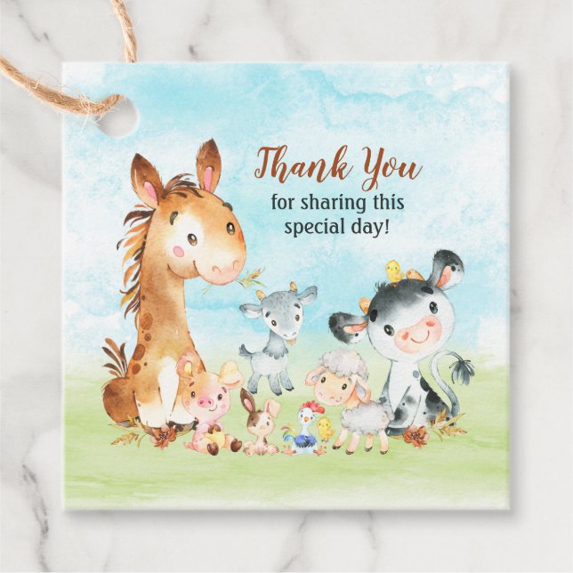 Etiquetas Para Recuerdos Agradecimientos de acuarela (Anverso)