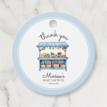 Agradecimientos Farmers Market Boy Baby Shower