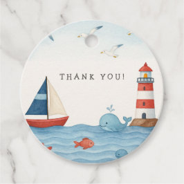 Etiquetas Para Recuerdos Ahoy es un Baby Shower de Boy Nautical