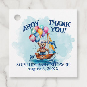 Etiquetas Para Recuerdos Ahoy Es Un Niño Tema Náutico Baby Shower
