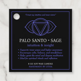 Etiquetas Para Recuerdos Ajna Third Eye Chakra Candle Label