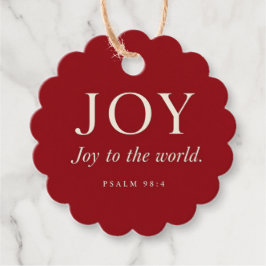 Etiquetas Para Recuerdos ALEGRÍA | Salmo 98:4 | Regalo de Navidad