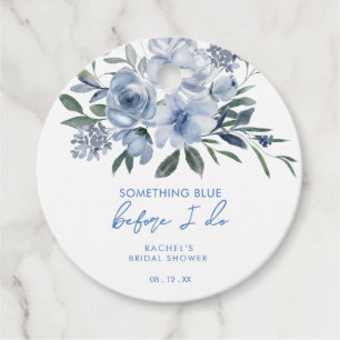 Etiquetas Para Recuerdos Algo Azul Antes de Hacer Floral Bridal Shower