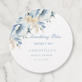 Etiquetas Para Recuerdos Algo azul antes de la ducha nupcial floral