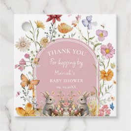 Etiquetas Para Recuerdos Algunos Bunny Easter Wildflower Baby Shower Gracia