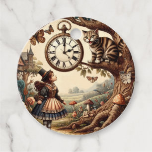 Etiquetas Para Recuerdos Alice y el Gato de Cheshire: Fantasía Caprichosa d