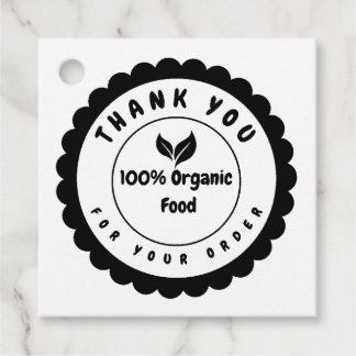 Etiquetas Para Recuerdos Alimentos 100% Orgánicos Gracias