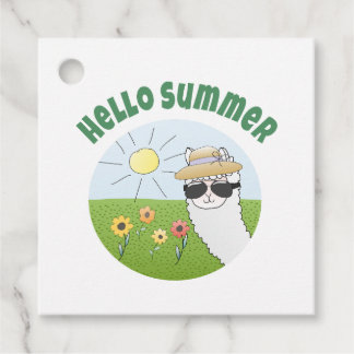 Etiquetas Para Recuerdos Alpaka-Party Hello Summer Alpaca partytime