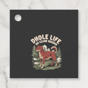Etiquetas Para Recuerdos Amante del Dhole Vida Silvestre Cánido Perro Salva