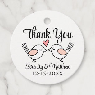 Etiquetas Para Recuerdos Amas Amantes Pink Black Love Birds Gracias Boda