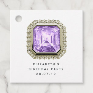 Etiquetas Para Recuerdos Amethyst Febrero Birthstone