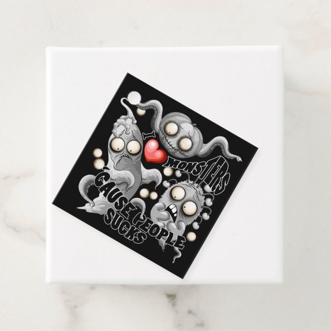 Etiquetas Para Recuerdos Amo a los monstruos porque la gente se acosa (In situ)