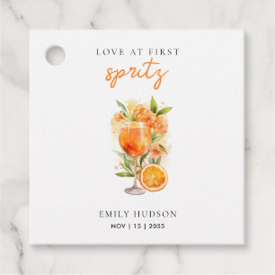 Etiquetas Para Recuerdos Amor a Primera Spritz Despedida de Soltera