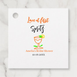 Etiquetas Para Recuerdos Amor al primer naranja de espritz ducha de novia n