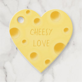 Etiquetas Para Recuerdos "Amor cursi" Corazón de queso Personalizado Adorab