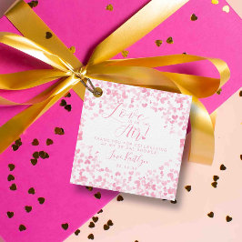 Etiquetas Para Recuerdos Amor en el aire Bridal Shower del Día de San Valen