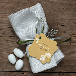 Etiquetas Para Recuerdos Amor floreciente con ducha de novia rosa blanca