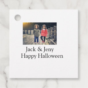 Etiquetas Para Recuerdos añadir nombre de texto de foto niños de Halloween 