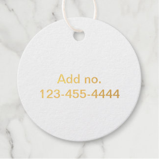 Etiquetas Para Recuerdos Añadir número de teléfono simple empresa mínima