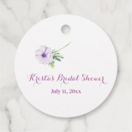 Etiquetas Para Recuerdos Anémonas Ranunculus Personalizadas Agradecimiento