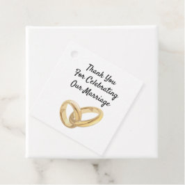 Etiquetas Para Recuerdos Anillos de Matrimonio Personalizados