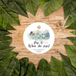 Etiquetas Para Recuerdos Animal de Woodland - Muérelo cuando se duchó un be